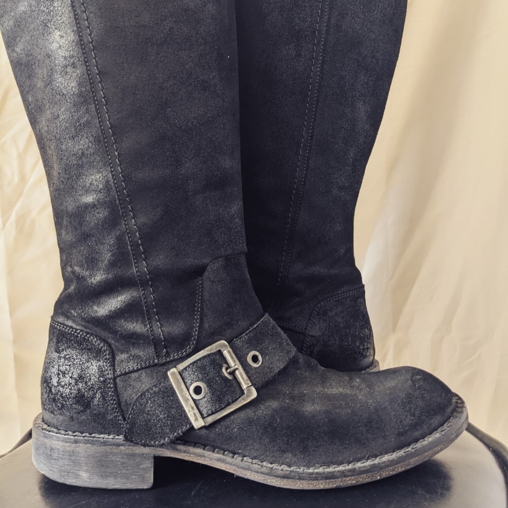 Materia Prima by Goffredo Fantini Italian Black Leather Boots